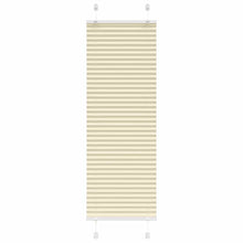 Plissé rolgordijn 40x150 cm stofbreedte 39,4 cm polyester crème