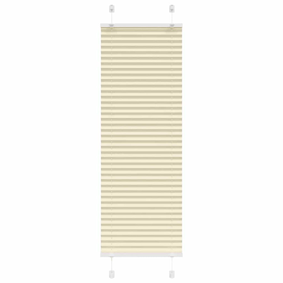 Plissé rolgordijn 40x150 cm stofbreedte 39,4 cm polyester crème