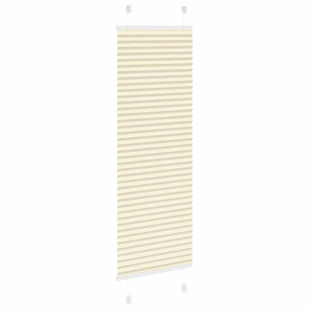 Plissé rolgordijn 40x150 cm stofbreedte 39,4 cm polyester crème