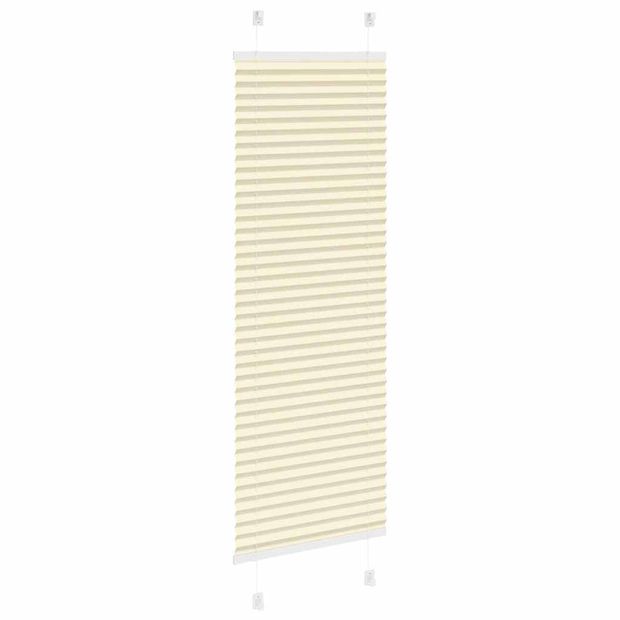 Plissé rolgordijn 40x150 cm stofbreedte 39,4 cm polyester crème