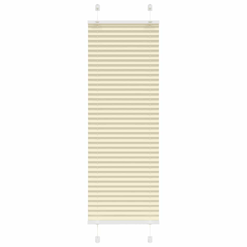 Plissé rolgordijn 50x150 cm stofbreedte 49,4 cm polyester crème