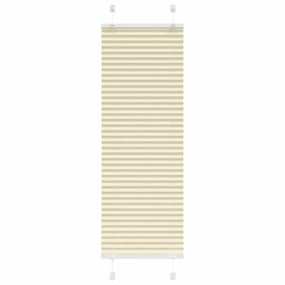 Plissé rolgordijn 50x150 cm stofbreedte 49,4 cm polyester crème