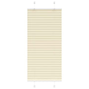 Pleated blind 55x150 cm fabric width 54.4 cm polyester cream