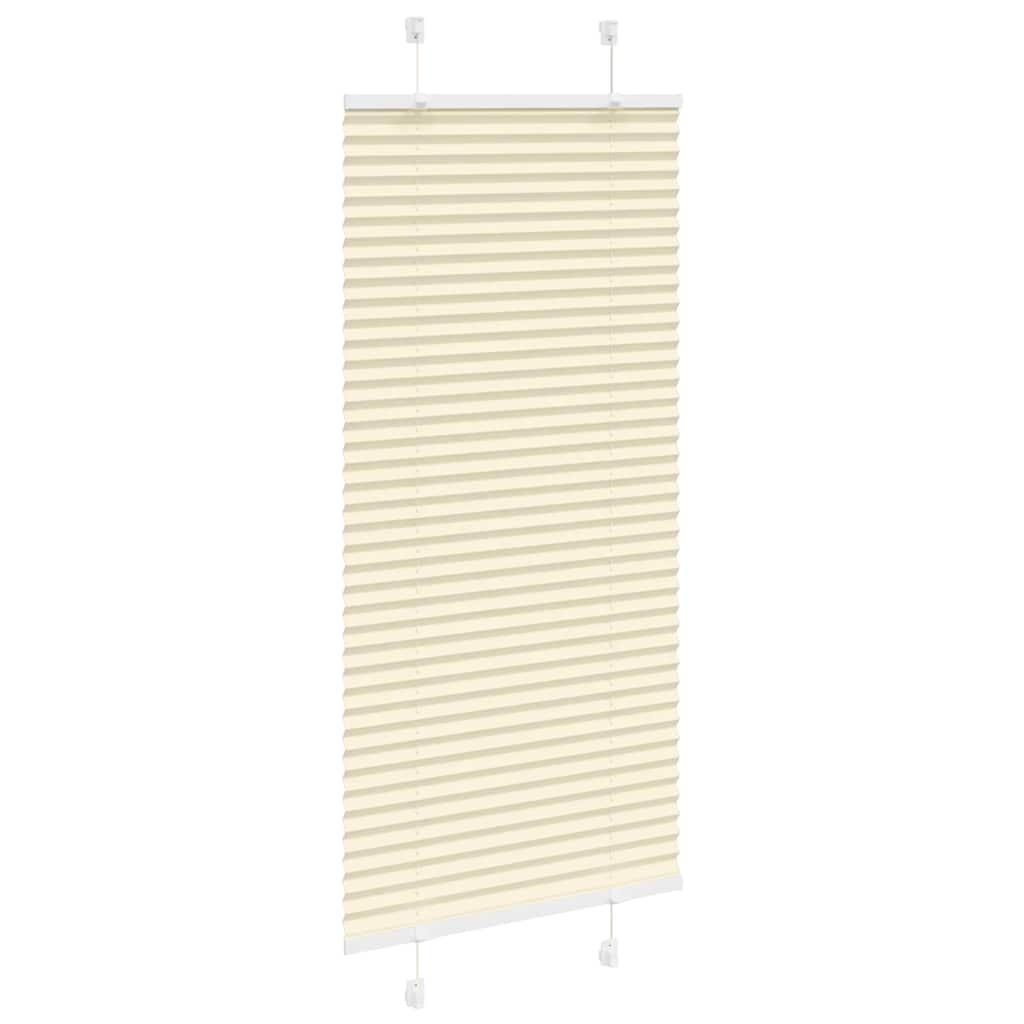 Plissé rolgordijn 55x150 cm stofbreedte 54,4 cm polyester crème