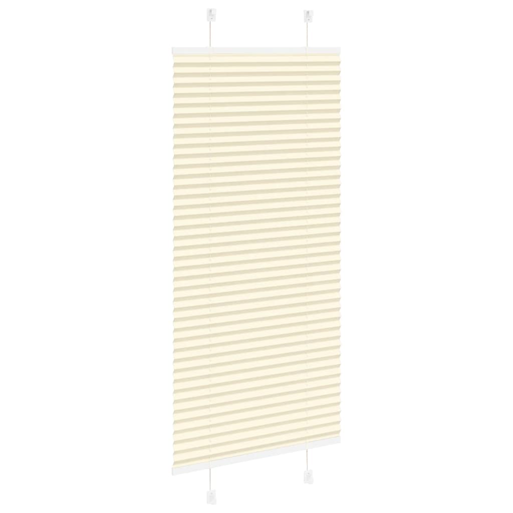Plissé rolgordijn 55x150 cm stofbreedte 54,4 cm polyester crème