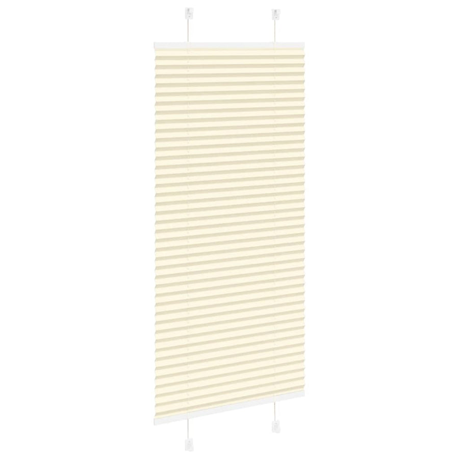 Plissé rolgordijn 55x150 cm stofbreedte 54,4 cm polyester crème