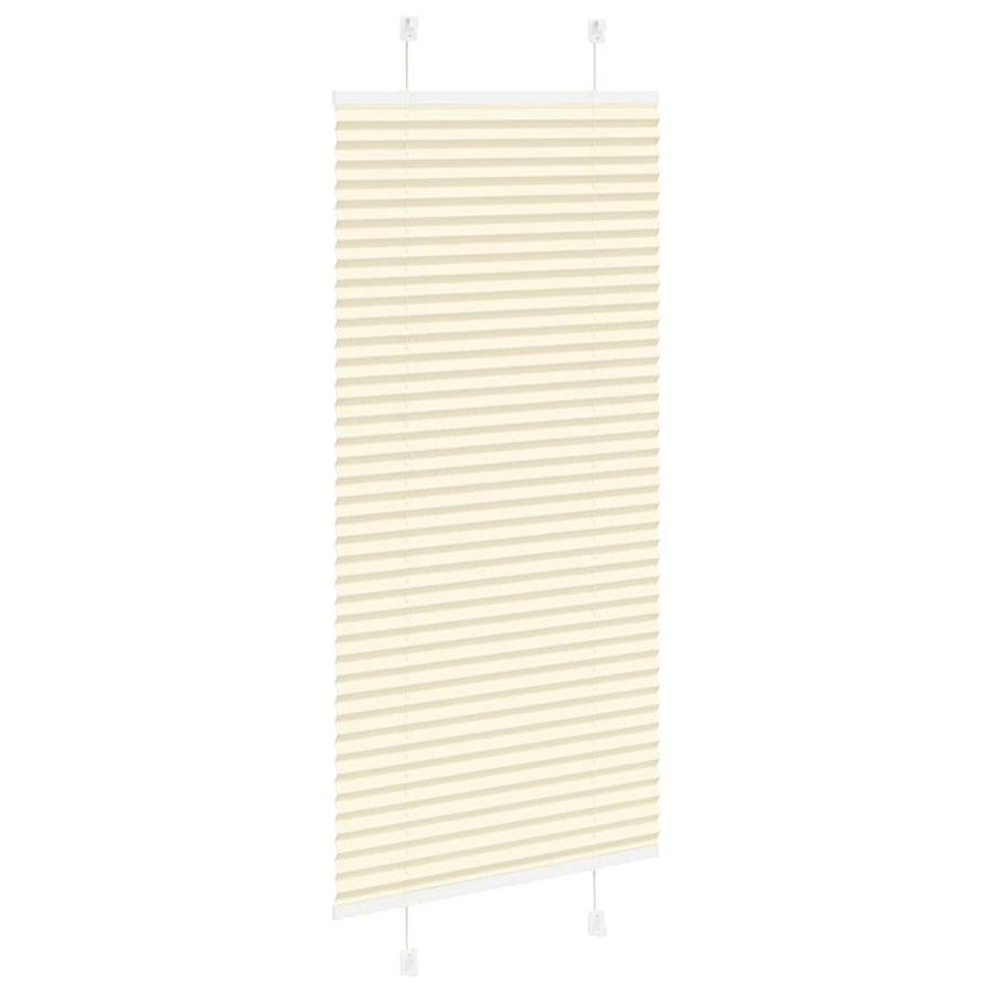 Plissé rolgordijn 60x150 cm stofbreedte 59,4 cm polyester crème