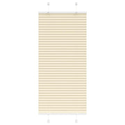 Pleated roller blind 65x150 cm fabric width 64.4 cm polyester cream