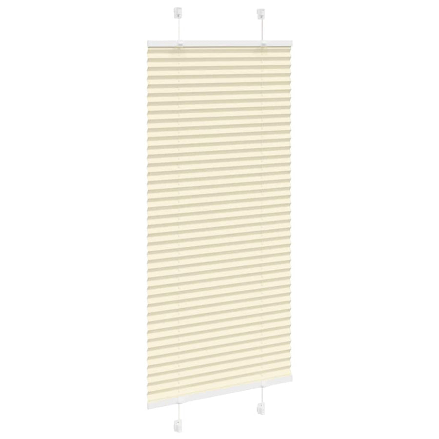 Plissé rolgordijn 65x150 cm stofbreedte 64,4 cm polyester crème