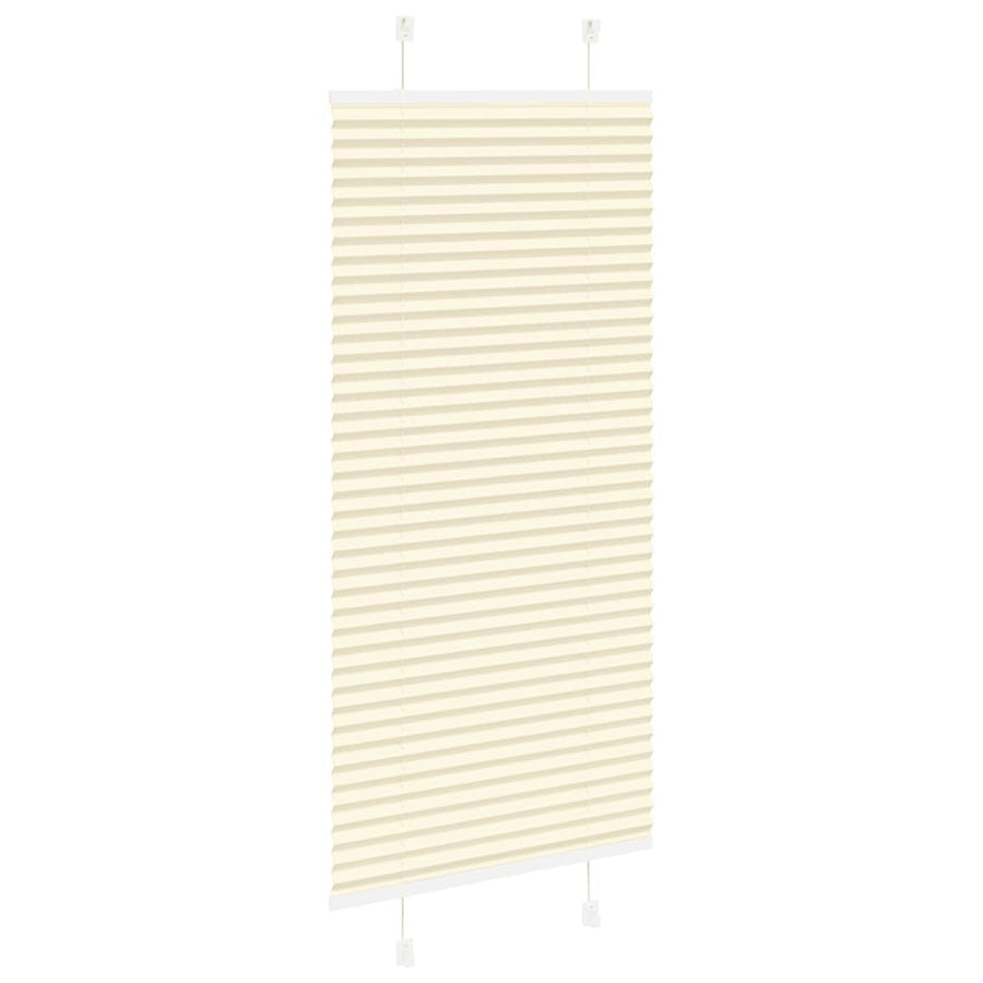 Plissé rolgordijn 65x150 cm stofbreedte 64,4 cm polyester crème