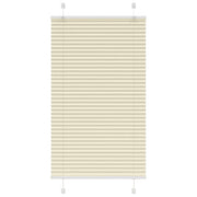 Plissé rolgordijn 70x150 cm crème polyester