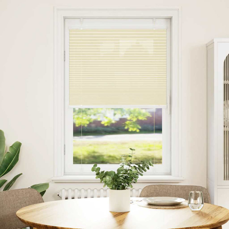 Plissé rolgordijn 70x150 cm stofbreedte 69,4 cm polyester crème
