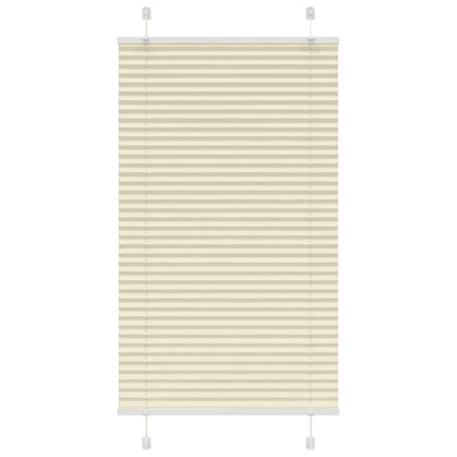 Plissé rolgordijn 75x150 cm stofbreedte 74,4 cm polyester crème