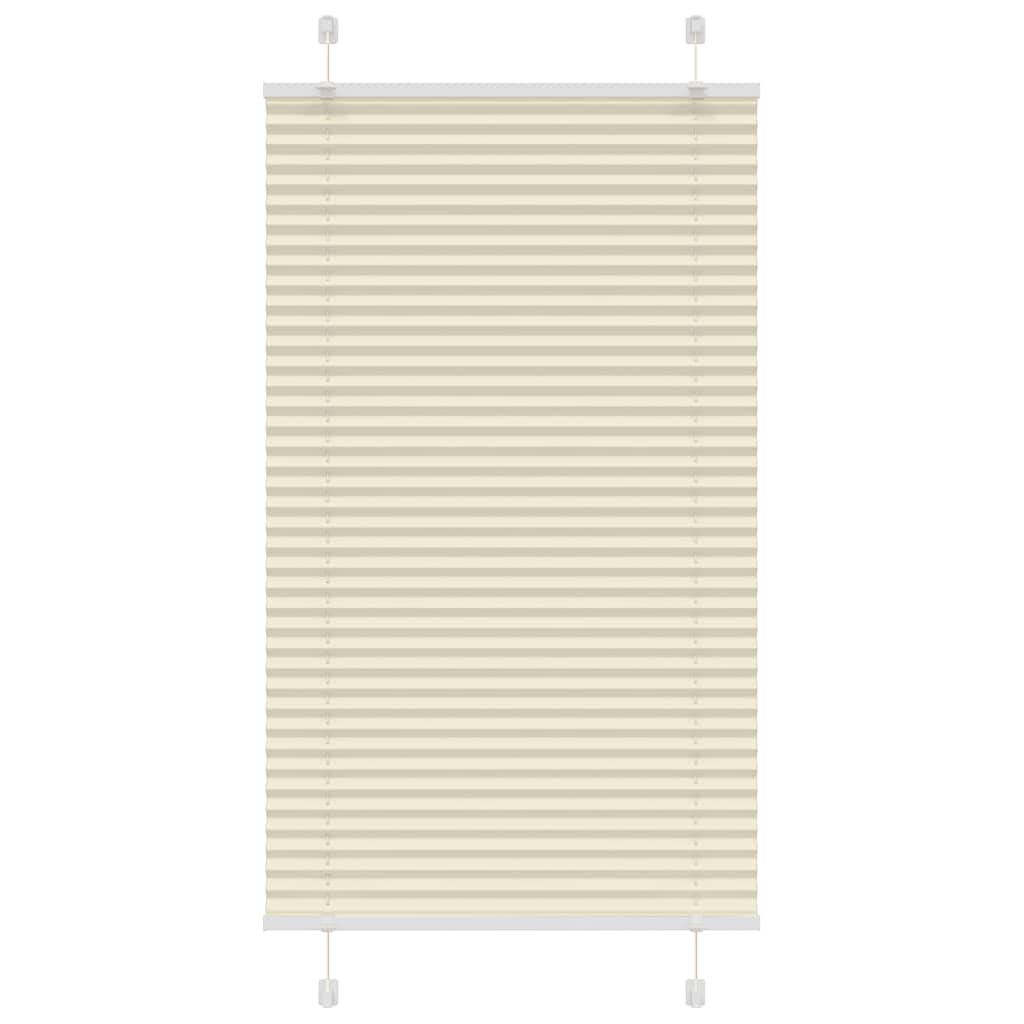 Plissé rolgordijn 80x150 cm stofbreedte 79,4 cm polyester crème