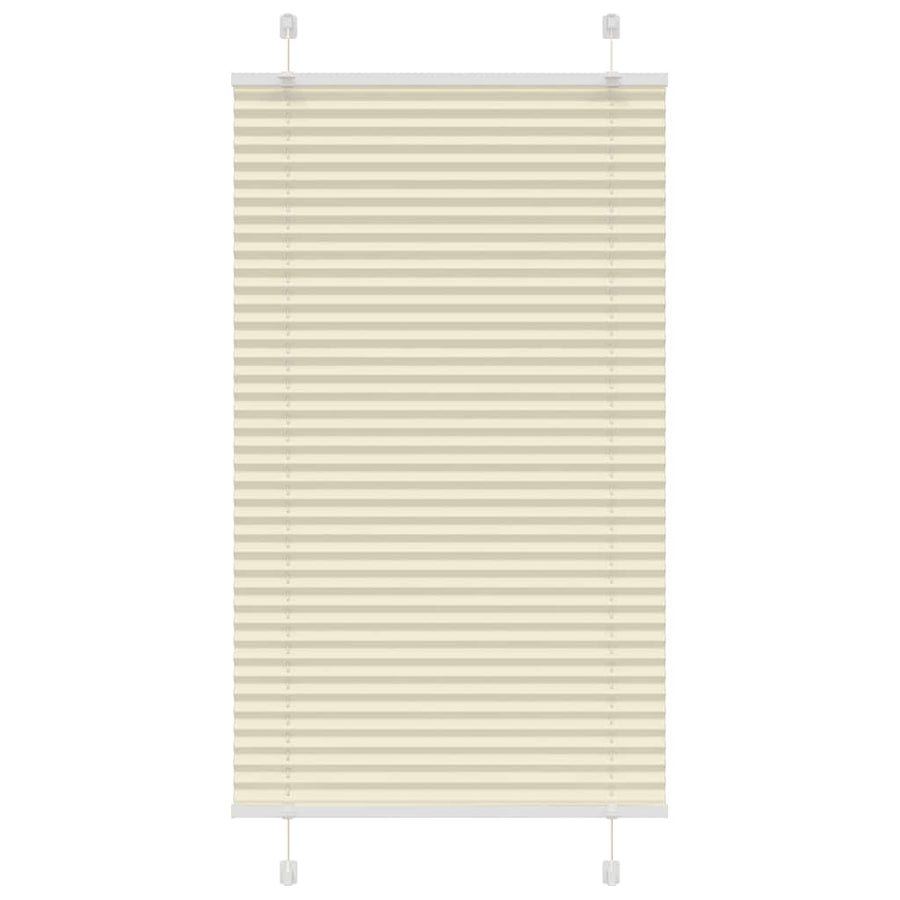 Plissé rolgordijn 80x150 cm stofbreedte 79,4 cm polyester crème