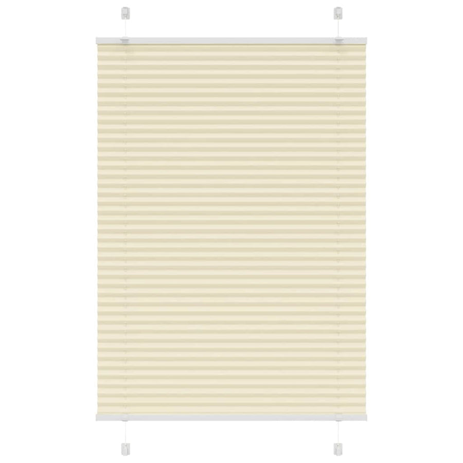 Plissé rolgordijn 85x150 cm stofbreedte 84,4 cm polyester crème