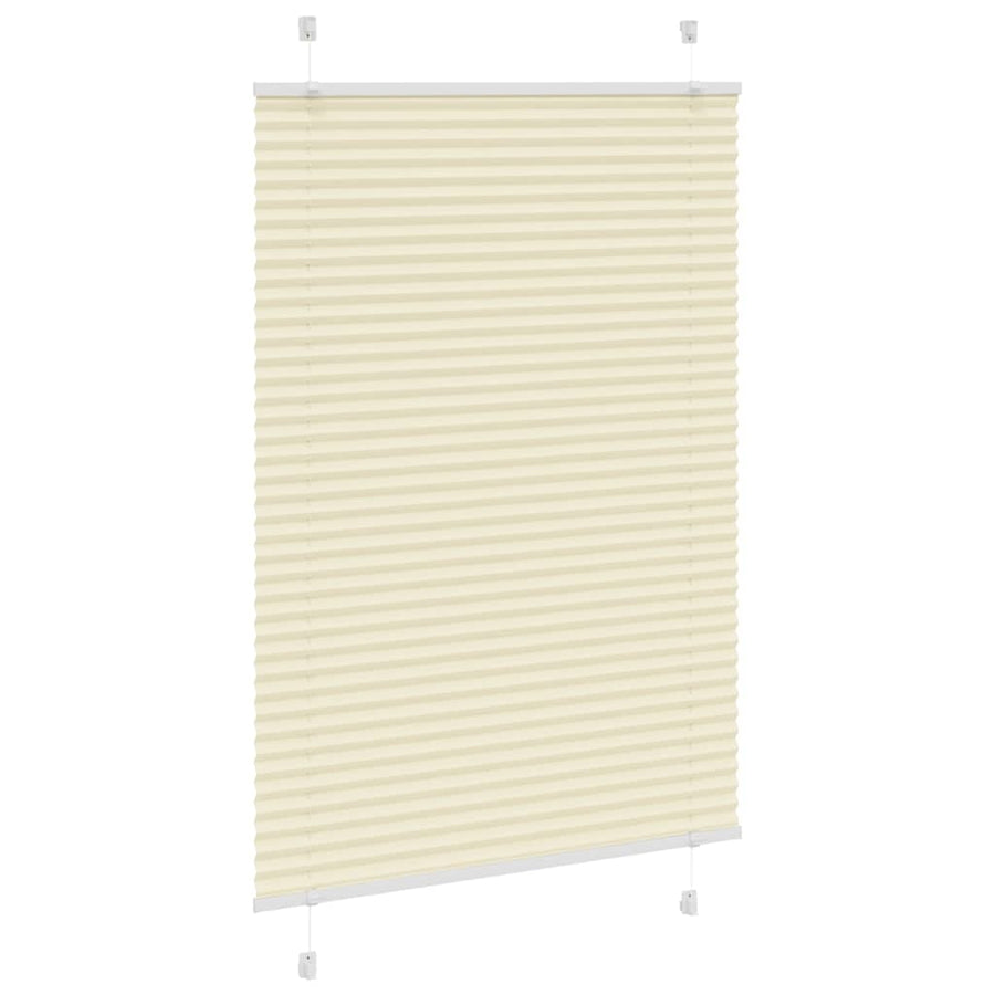 Plissé rolgordijn 85x150 cm stofbreedte 84,4 cm polyester crème