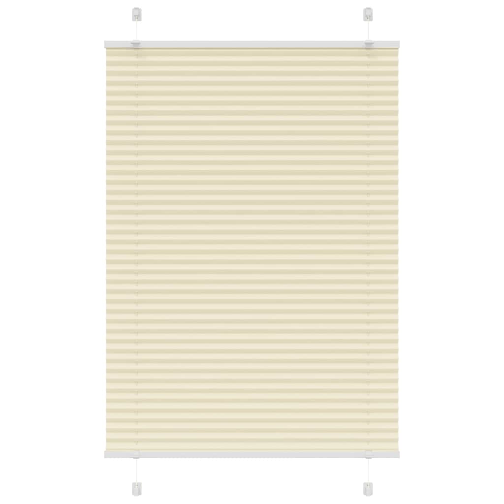 Plissé rolgordijn 90x150 cm stofbreedte 89,4 cm polyester crème