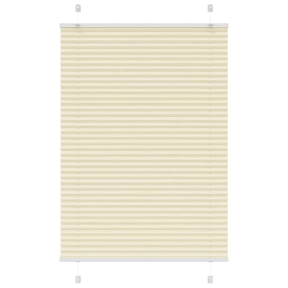Plissé rolgordijn 90x150 cm stofbreedte 89,4 cm polyester crème