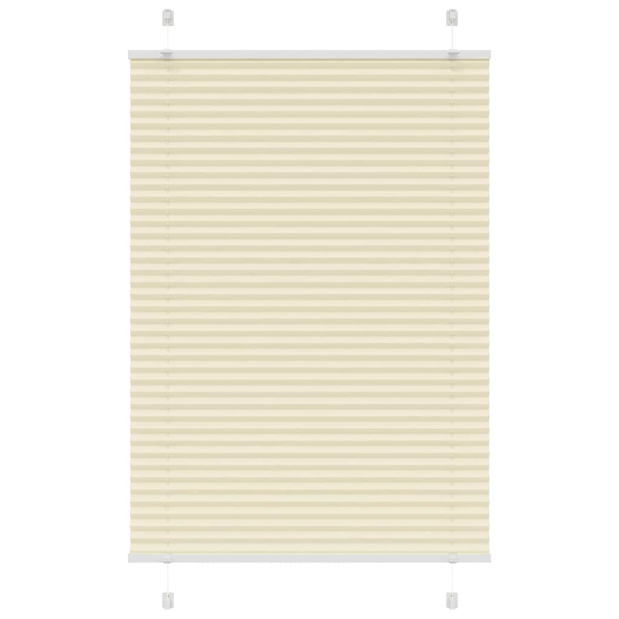 Plissé rolgordijn 90x150 cm stofbreedte 89,4 cm polyester crème