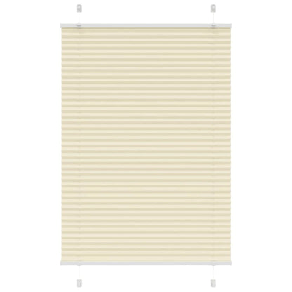 Plissé rolgordijn 90x150 cm stofbreedte 89,4 cm polyester crème