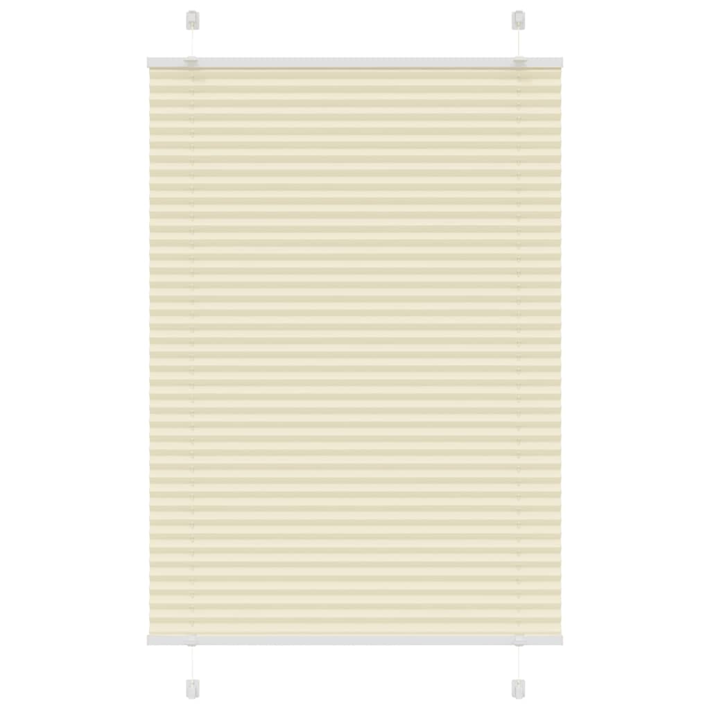 Plissé rolgordijn 95x150 cm stofbreedte 94,4 cm polyester crème