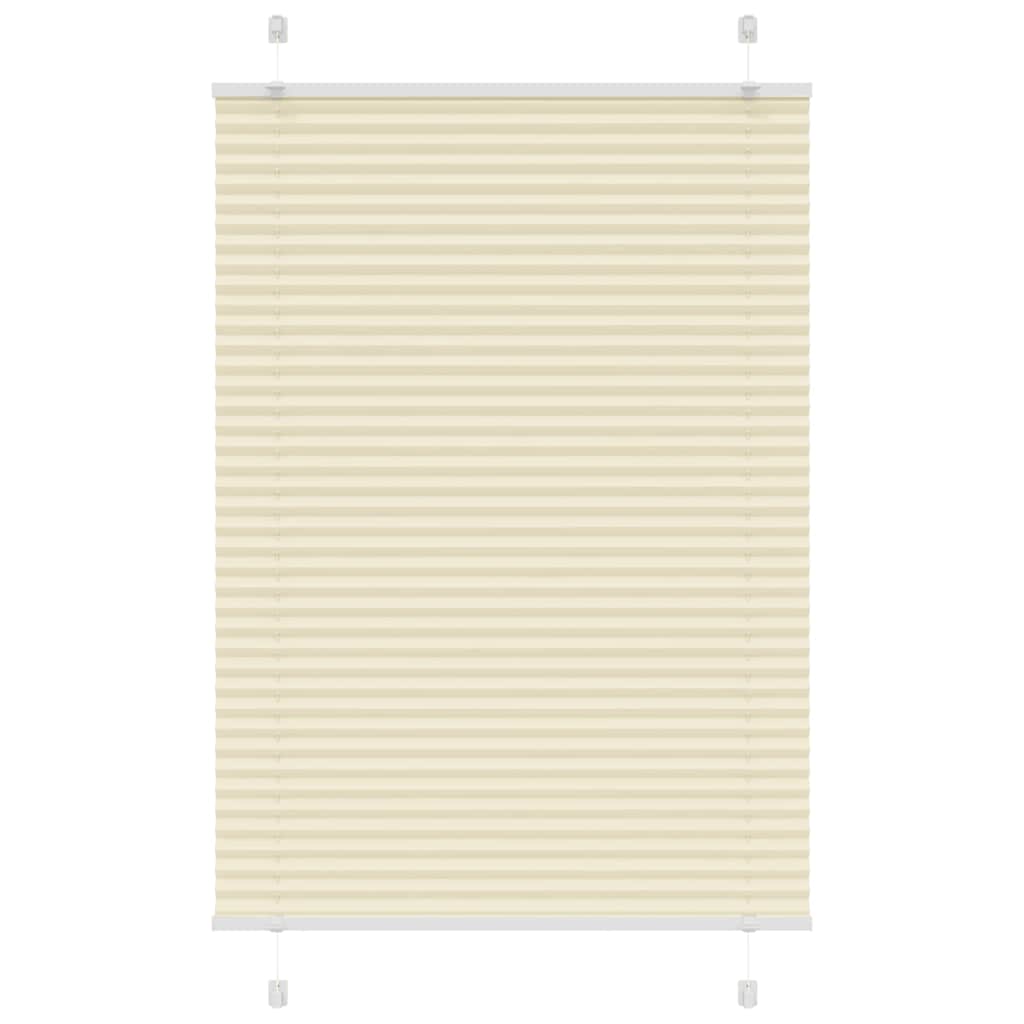 Plissé rolgordijn 100x150 cm stofbreedte 99,4cm polyester crème
