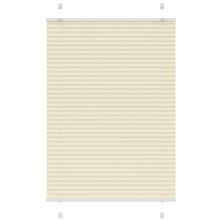 Plissé rolgordijn 100x150 cm stofbreedte 99,4cm polyester crème