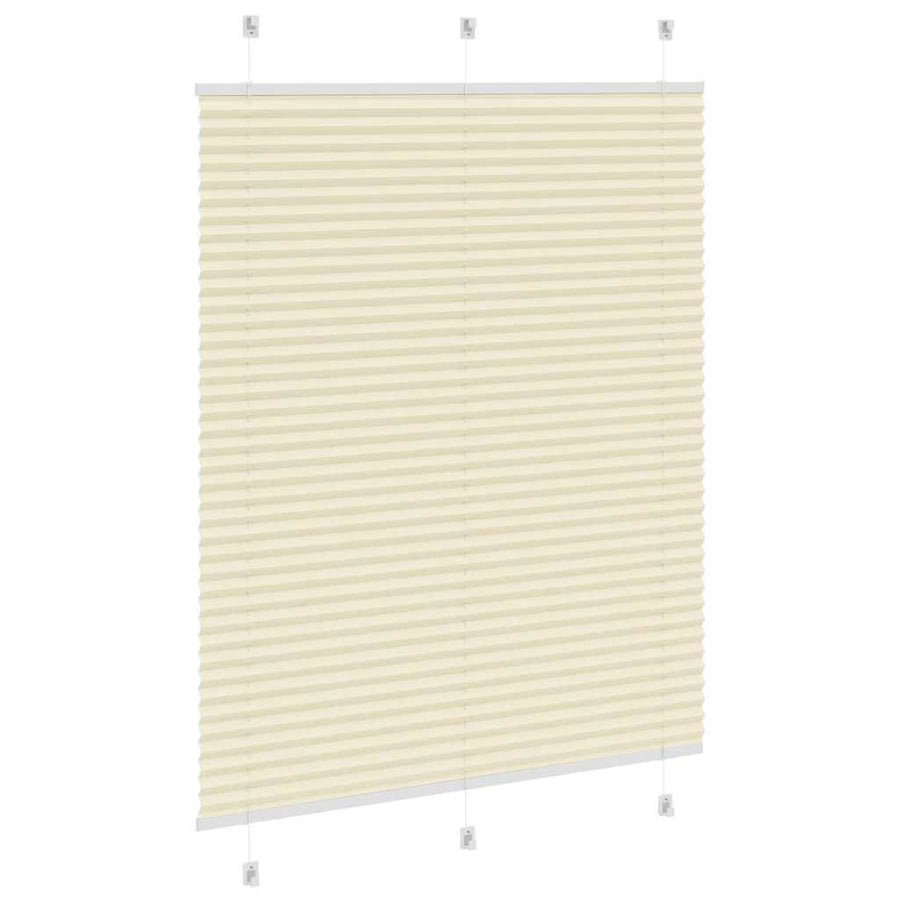 Plissé rolgordijn 105x150cm stofbreedte 104,4cm polyester crème