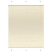 Pleated blind 110x150cm fabric width 109.4cm polyester cream