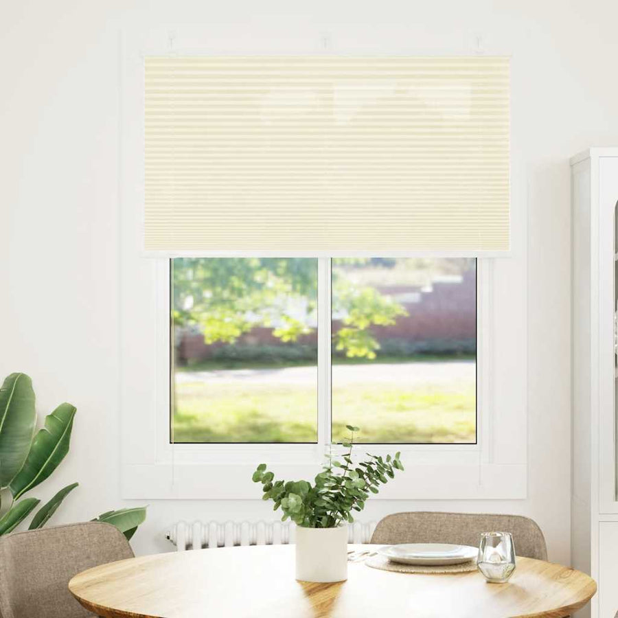 Plissé rolgordijn 110x150cm stofbreedte 109,4cm polyester crème