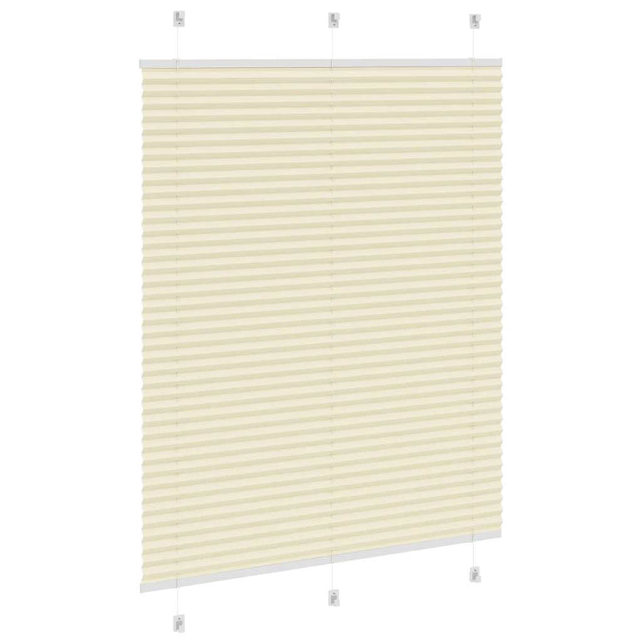 Plissé rolgordijn 110x150cm stofbreedte 109,4cm polyester crème