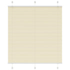 Pleated roller blind 115x150cm fabric width 114.4cm polyester cream