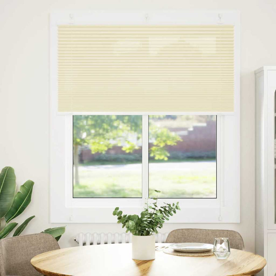 Plissé rolgordijn 115x150cm stofbreedte 114,4cm polyester crème