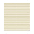Pleated blind 120x150cm fabric width 119.4cm polyester cream