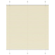 Pleated blind 120x150cm fabric width 119.4cm polyester cream