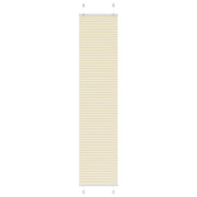 Pleated roller blind 40x200 cm fabric width 39.4 cm polyester cream