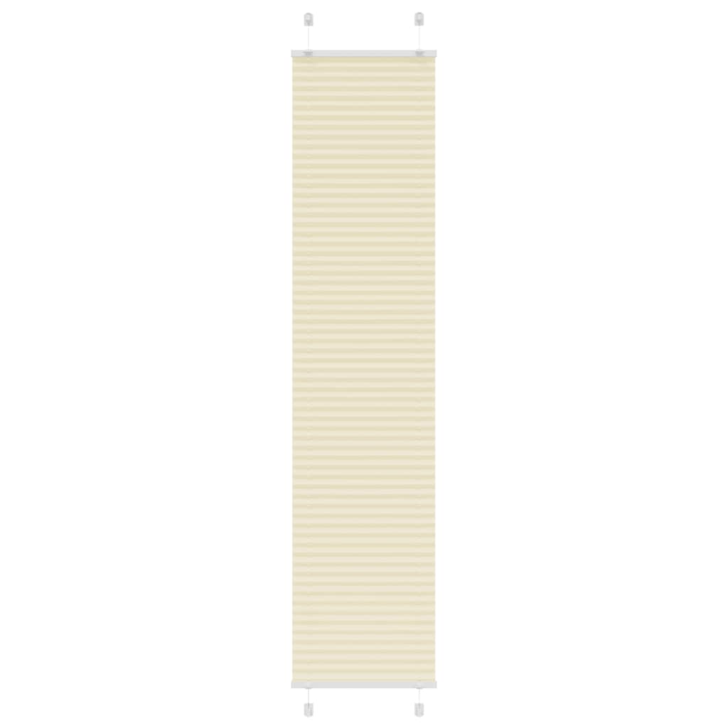 Plissé rolgordijn 40x200 cm stofbreedte 39,4 cm polyester crème