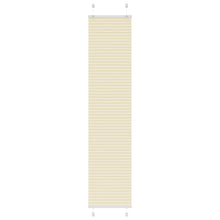 Plissé rolgordijn 40x200 cm stofbreedte 39,4 cm polyester crème