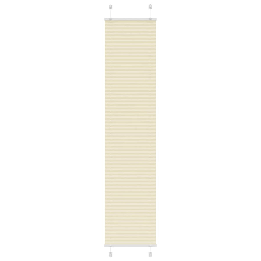 Plissé rolgordijn 40x200 cm stofbreedte 39,4 cm polyester crème