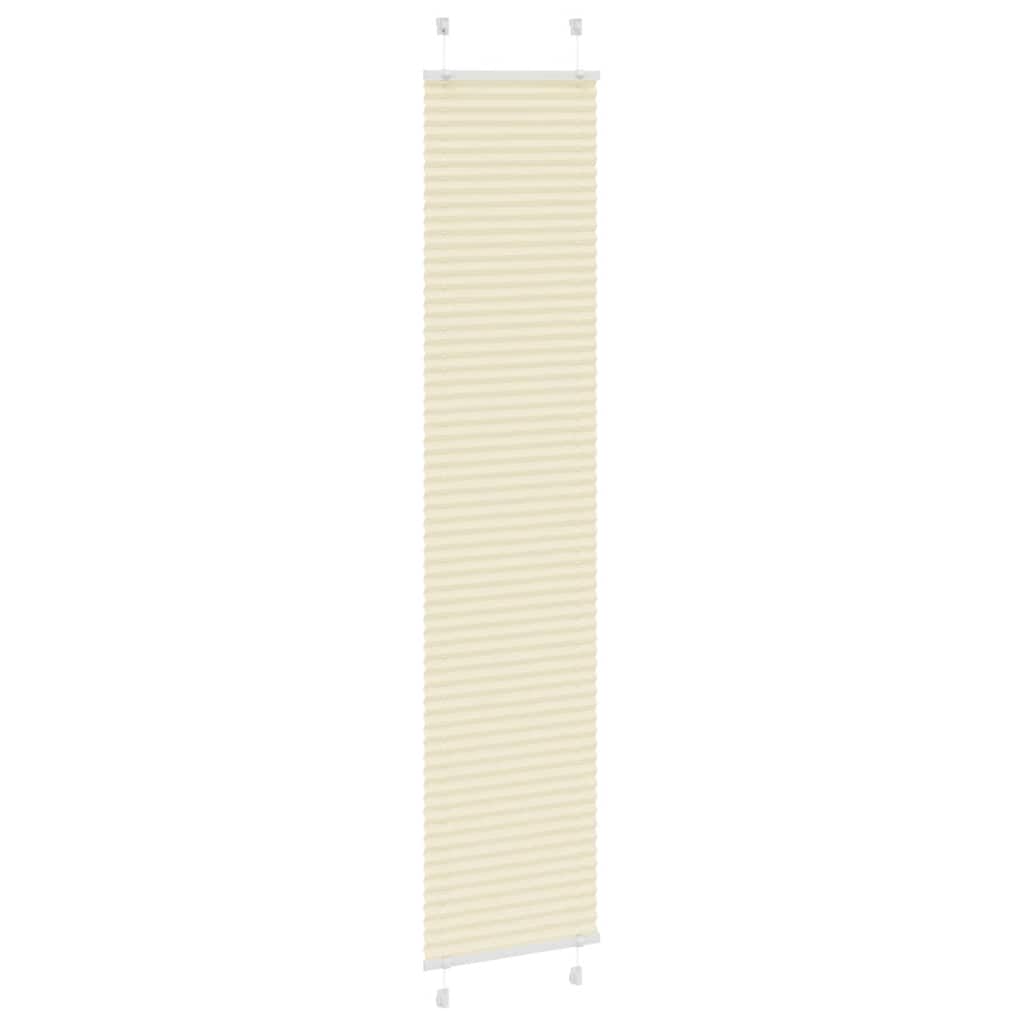 Plissé rolgordijn 40x200 cm stofbreedte 39,4 cm polyester crème