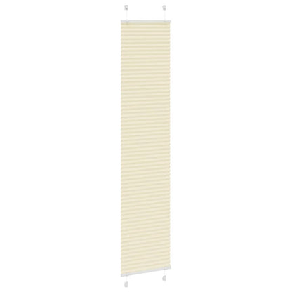 Plissé rolgordijn 40x200 cm stofbreedte 39,4 cm polyester crème