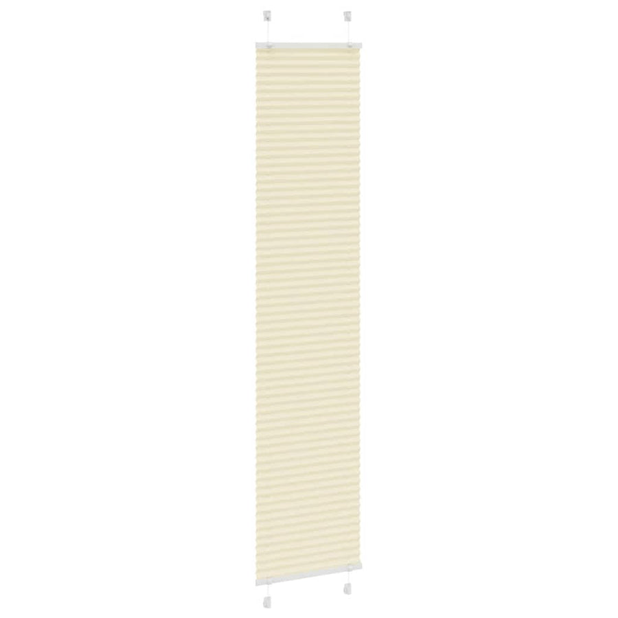 Plissé rolgordijn 40x200 cm stofbreedte 39,4 cm polyester crème