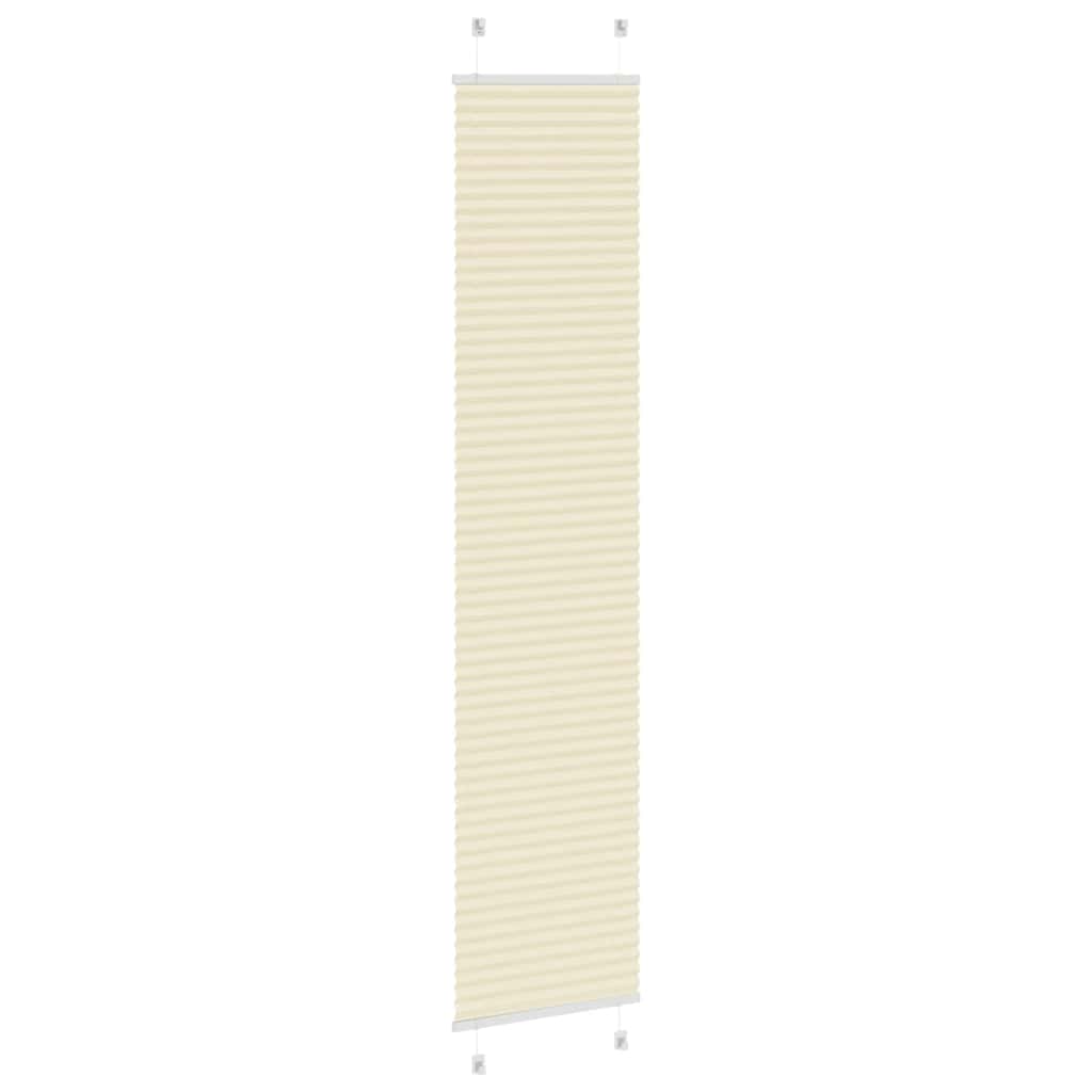 Plissé rolgordijn 40x200 cm stofbreedte 39,4 cm polyester crème