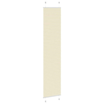 Plissé rolgordijn 40x200 cm stofbreedte 39,4 cm polyester crème