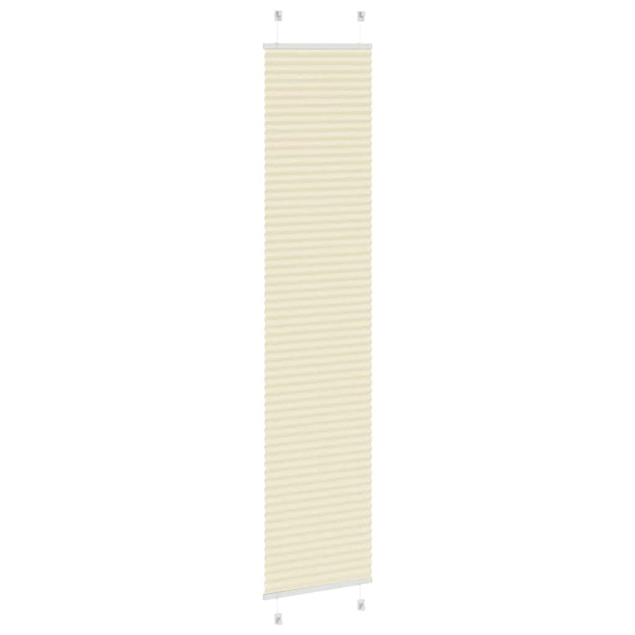 Plissé rolgordijn 40x200 cm stofbreedte 39,4 cm polyester crème