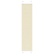 Pleated roller blind 45x200 cm fabric width 44.4 cm polyester cream