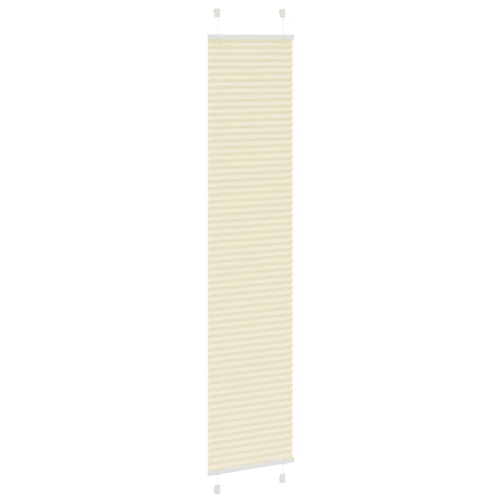 Plissé rolgordijn 45x200 cm stofbreedte 44,4 cm polyester crème