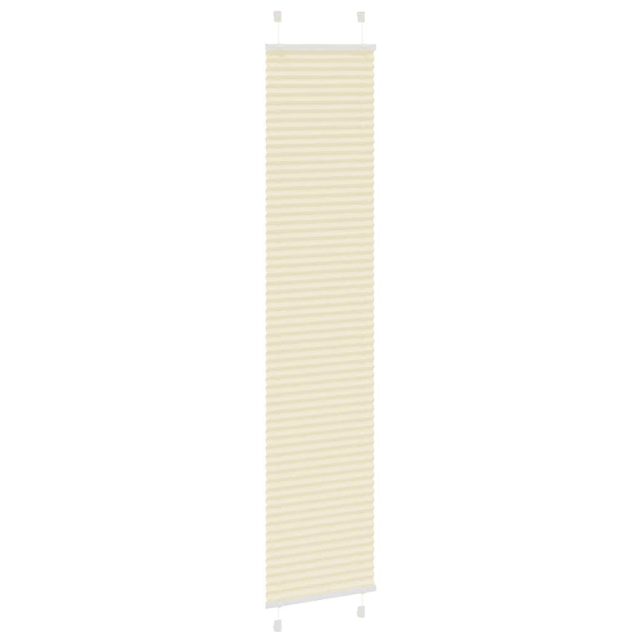 Plissé rolgordijn 45x200 cm stofbreedte 44,4 cm polyester crème