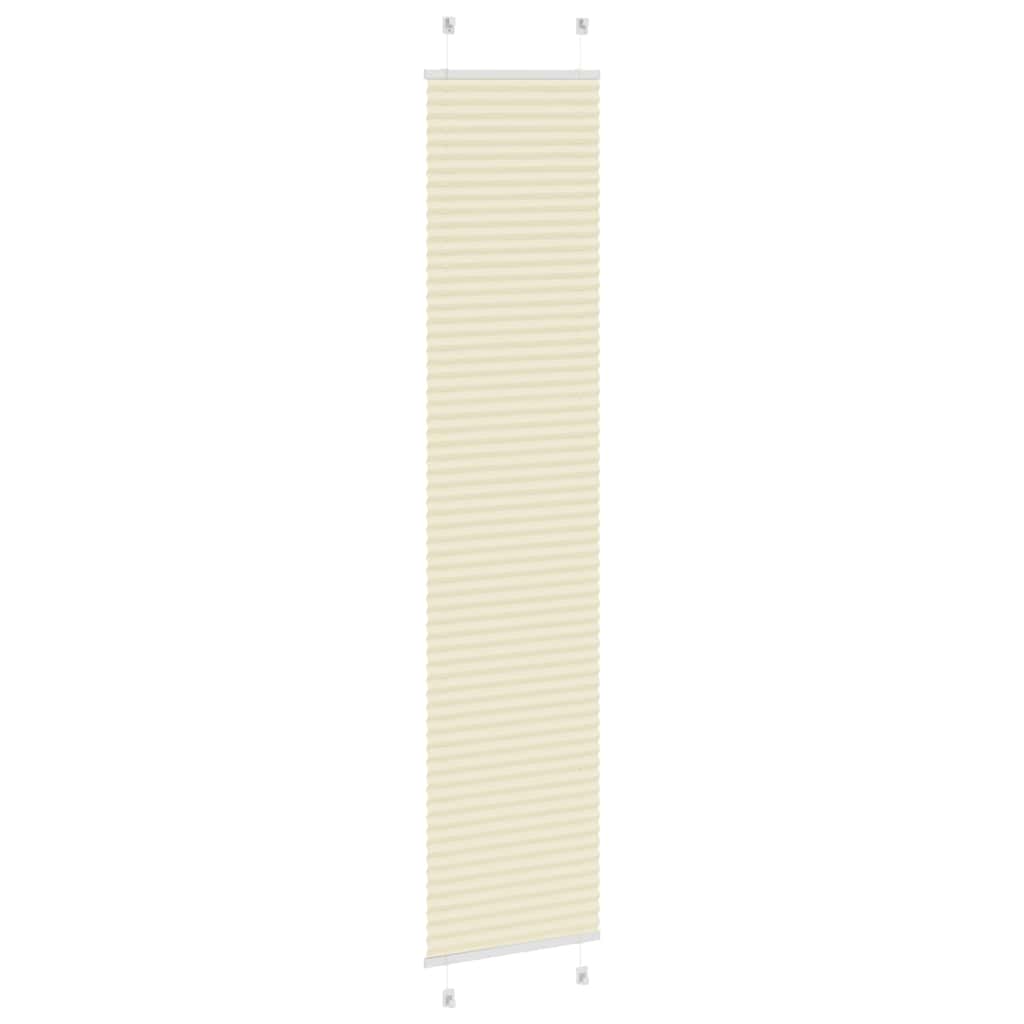 Plissé rolgordijn 45x200 cm stofbreedte 44,4 cm polyester crème
